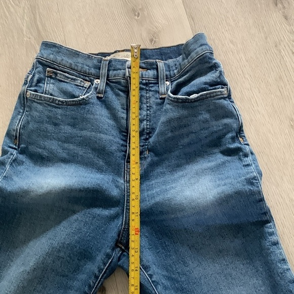 MADEWELL DISTRESSED COMFORT STRETCH EDITION MOM JEAN SIZE 27 - Picture 11 of 15